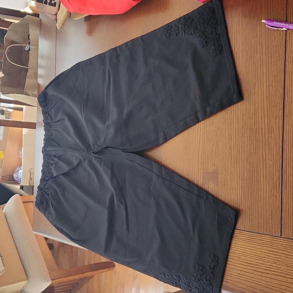 1X Denim and Company Black Capris